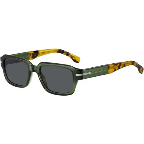 Havana Grey Antireflex Sunglasses , unisex, Sizes: 53 MM - Hugo Boss - Modalova
