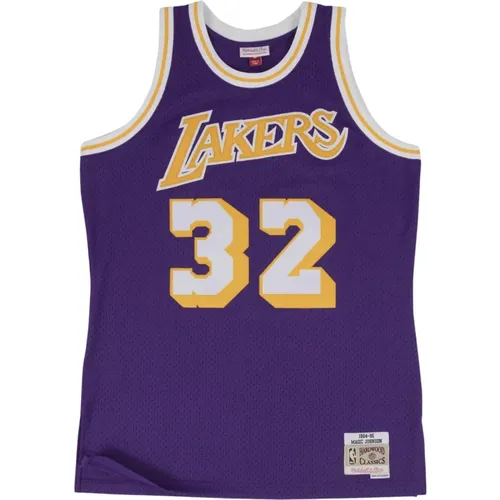 Magic Johnson Lakers Jersey 1984-85 , male, Sizes: L, S, M, XL - Mitchell & Ness - Modalova