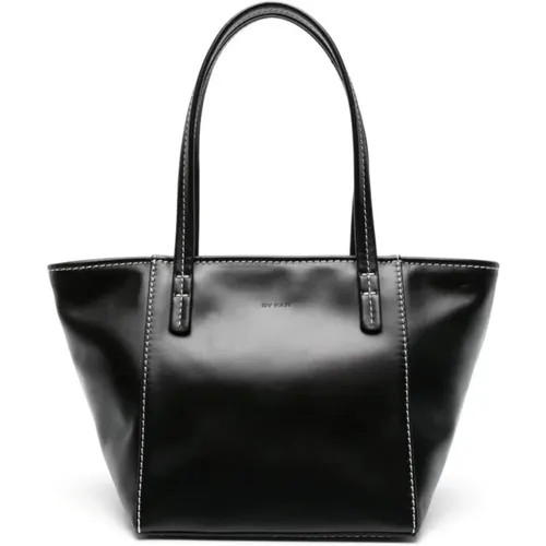 Leather handbag , female, Sizes: ONE SIZE - By FAR - Modalova