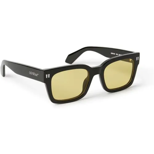 Stylische Sonnenbrille,Schwarz/Grau Cat Sonnenbrille Oeri108 Midland - Off White - Modalova