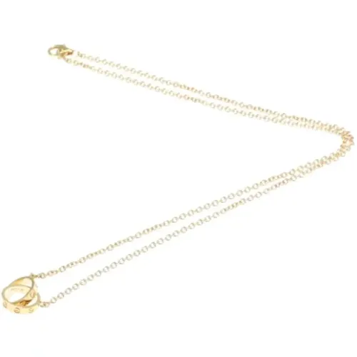 Pre-owned Rose Gold necklaces , female, Sizes: ONE SIZE - Cartier Vintage - Modalova