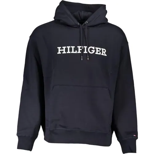 Cotton Hooded Sweatshirt with Logo and Embroidery , male, Sizes: 2XL, S, L, M, XL - Tommy Hilfiger - Modalova