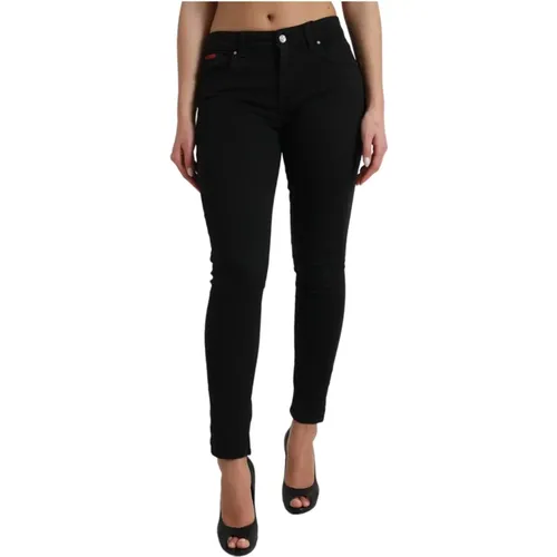 Schwarze Skinny Denim Jeans , Damen, Größe: S - Dolce & Gabbana - Modalova