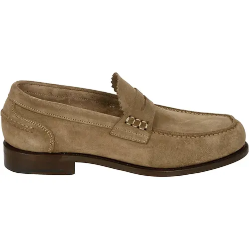 Brauner Wildleder-Loafer SS23,Loafers,Brauner Ledermokassin Ss23 - Berwick - Modalova