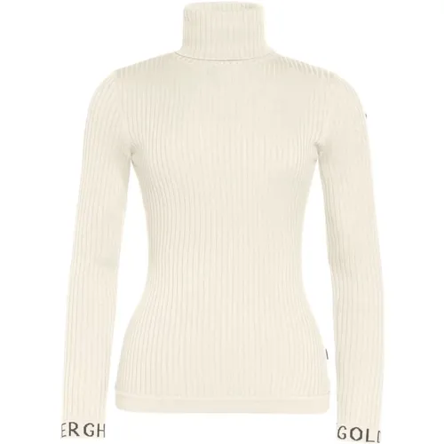 Mira Langarm Rippstrick Pullover , Damen, Größe: M - GOLDBERGH - Modalova