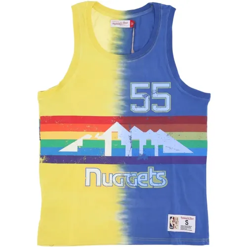 NBA Tie Dye Tank Mutombo 55 , Herren, Größe: S - Mitchell & Ness - Modalova