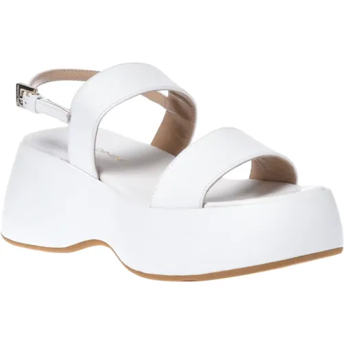 Sandal in white calfskin Baldinini - Baldinini - Modalova