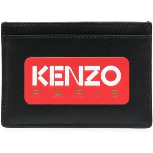 Schwarzer Logo-Print Kartenhalter - Kenzo - Modalova