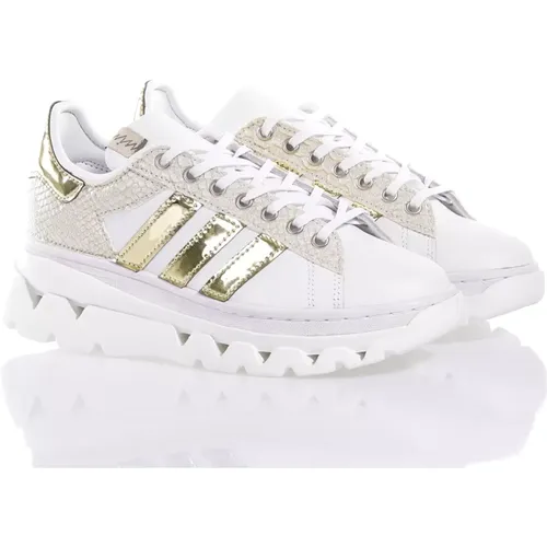 Weiße Champagner Gold Sneaker Damen - Adidas - Modalova