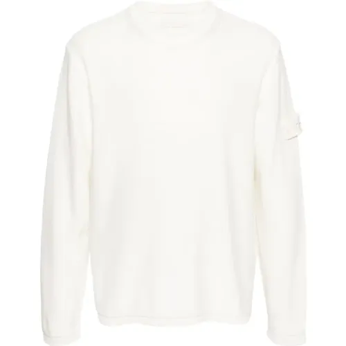 Weiße Sweatshirt Ss24 Herrenmode , Herren, Größe: M - Stone Island - Modalova