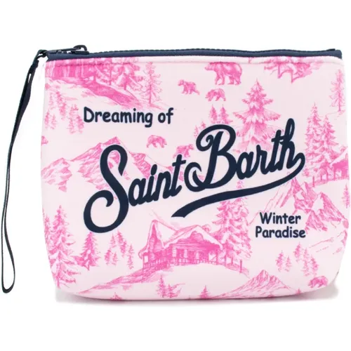 Stylish Storage Bag with Original Prints , female, Sizes: ONE SIZE - MC2 Saint Barth - Modalova