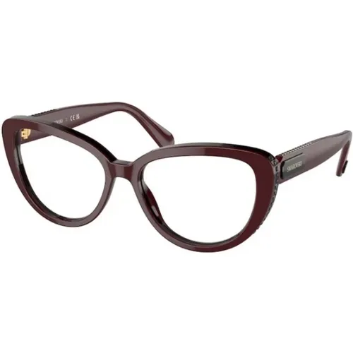Stilvolle Violette Brille , unisex, Größe: 52 MM - Swarovski - Modalova