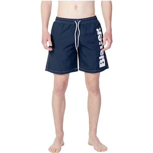 Men`s Beach Swimwear - Logo 23Sblun02467 , male, Sizes: XL, L, S, M - Blauer - Modalova