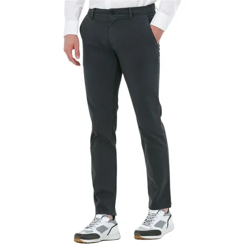 Slim Fit Anthrazit Chino Hose , Herren, Größe: W35 L34 - Hugo Boss - Modalova