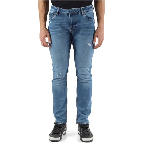 Miami Skinny Fit Denim Jeans , Herren, Größe: W33 - Guess - Modalova
