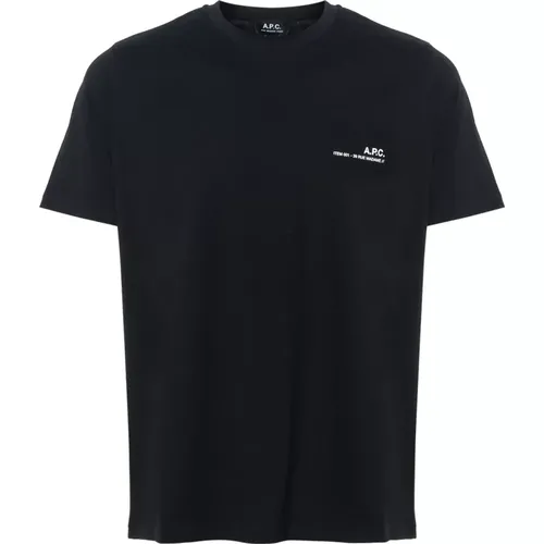 Schwarzes T-Shirt LZZ , Herren, Größe: S - A.p.c. - Modalova