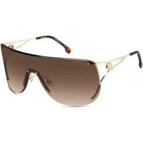 Gold Havana/Braun Getönte Sonnenbrille , Damen, Größe: ONE Size - Carrera - Modalova