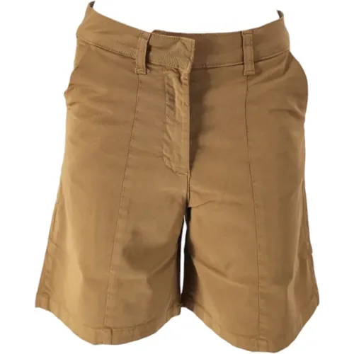 Cotton Bermuda Shorts , female, Sizes: S, XS - BomBoogie - Modalova