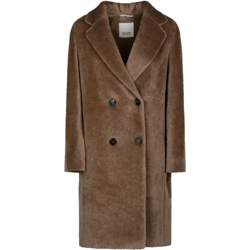 Camel Teddy Bear Coat , female, Sizes: S - Max Mara - Modalova
