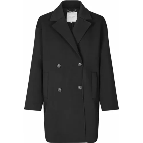 Klassische Schwarze Jacke Matyni Stil , Damen, Größe: L - Masai - Modalova