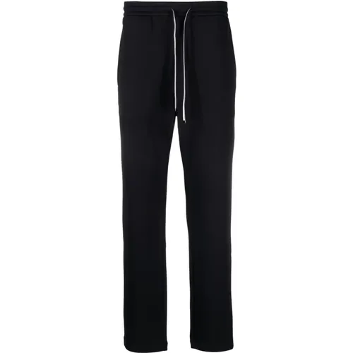 Cotton blend track pants with pockets , male, Sizes: M, S - Emporio Armani - Modalova