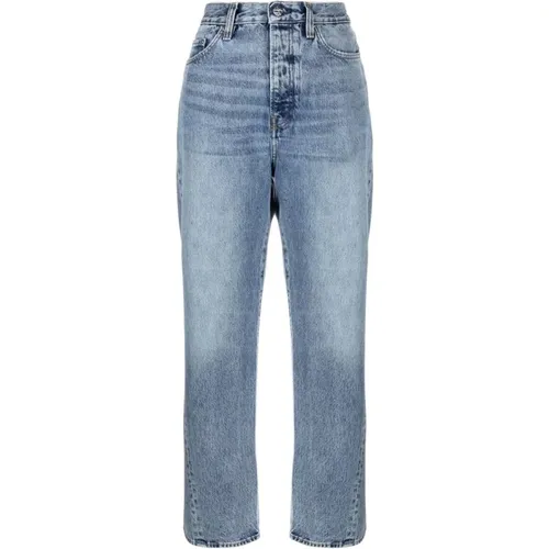 Bio-Baumwolle Regular-Fit Blaue Denim-Jeans - TotêMe - Modalova