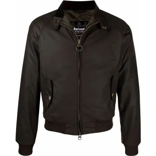 Wax Jacket with Funnel Neck , male, Sizes: 2XL, M, XL, S - Barbour - Modalova