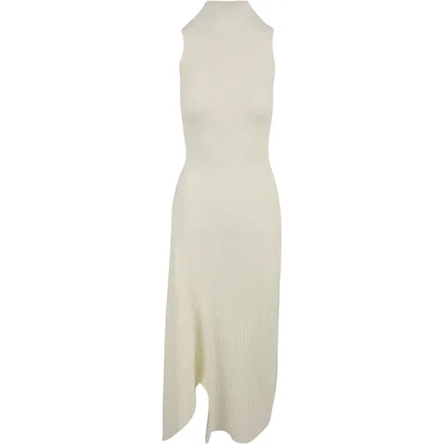 Cream Dress with Model Vskd01062 , female, Sizes: M, XS, S - Akep - Modalova