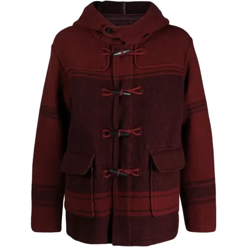 Checked Virgin-Wool Duffle Coat , male, Sizes: XL, 2XL - C.P. Company - Modalova