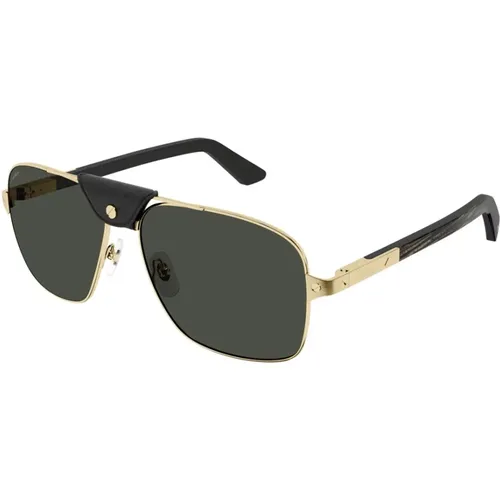 Metallo Sun Uomo Sunglasses , unisex, Sizes: 61 MM - Cartier - Modalova