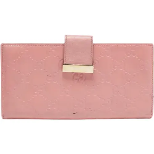 Pre-owned Leather wallets , female, Sizes: ONE SIZE - Gucci Vintage - Modalova