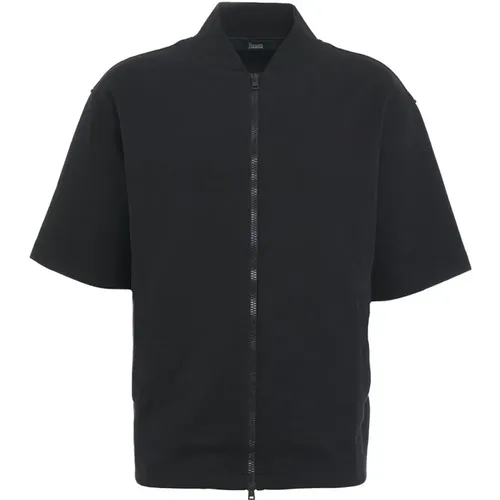 Schwarzer Sweatshirt Ss24 Herrenbekleidung , Herren, Größe: M - Herno - Modalova