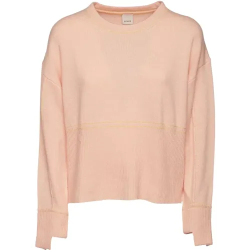 Cashmere Long Sleeve Sweater in , female, Sizes: M, L - pinko - Modalova