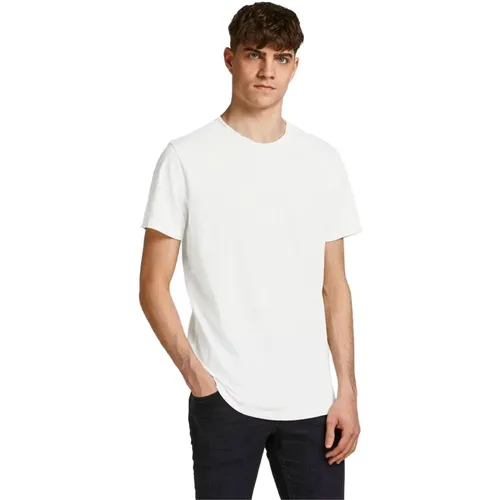 Weißes Kurzarm T-Shirt - jack & jones - Modalova