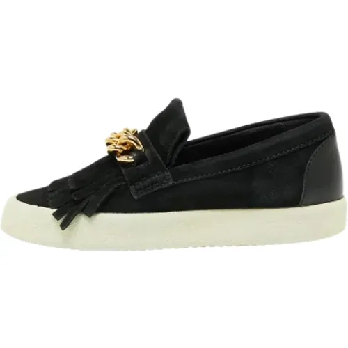 Pre-owned Suede sneakers , female, Sizes: 7 UK - Giuseppe Zanotti Pre-owned - Modalova