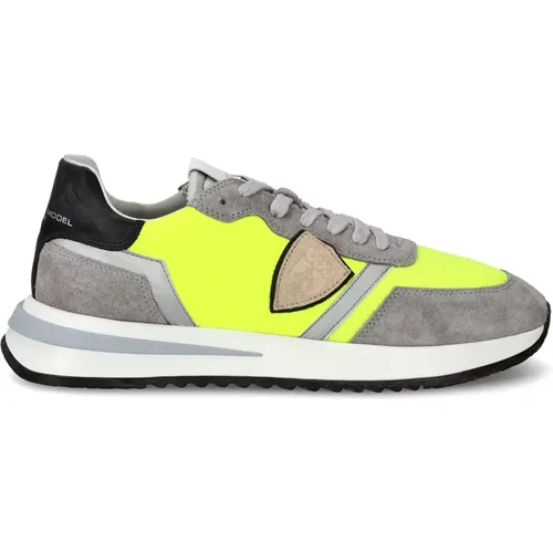 Neon Gelber Sneaker Tropez 2.1 , Herren, Größe: 42 EU - Philippe Model - Modalova