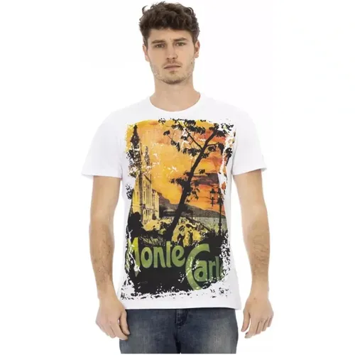 Herren T-Shirt mit Grafischem Druck , Herren, Größe: XL - Trussardi - Modalova