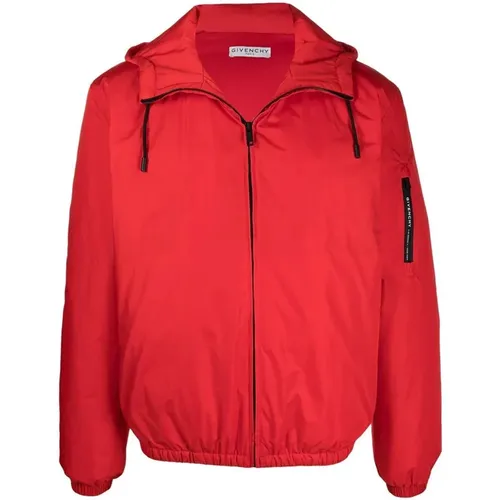 Rote Windbreaker Jacke für Herren - Givenchy - Modalova