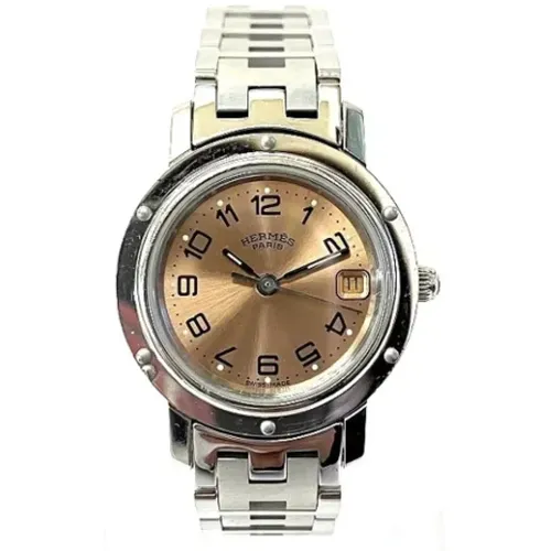 Pre-owned Stainless Steel watches , female, Sizes: ONE SIZE - Hermès Vintage - Modalova