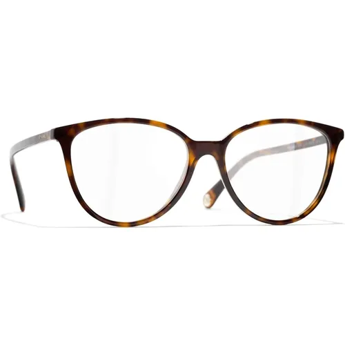 Braun/Havanna Optische Brille , Damen, Größe: 52 MM - Chanel - Modalova