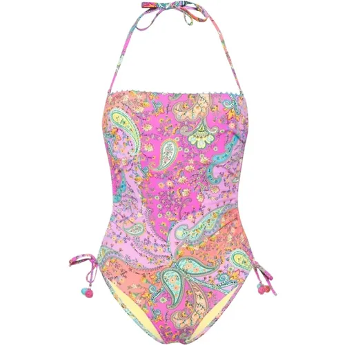 Printed One-Piece Swimsuit with Adjustable Sides , female, Sizes: M - Twinset - Modalova