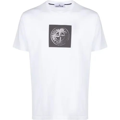 Lässiges Baumwoll-T-Shirt - Stone Island - Modalova