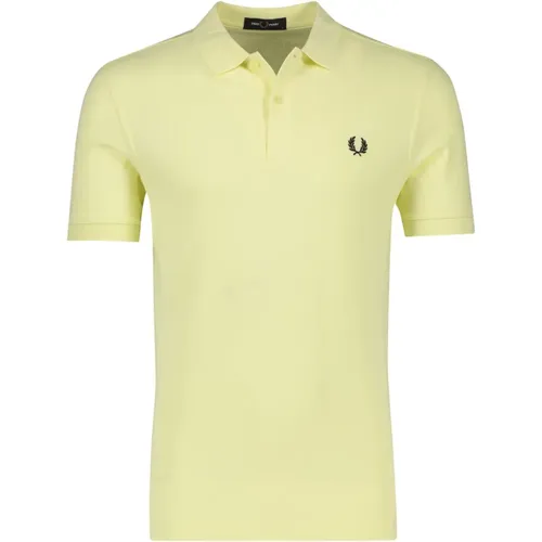 Gelbes Poloshirt mit kurzen Ärmeln , Herren, Größe: XL - Fred Perry - Modalova