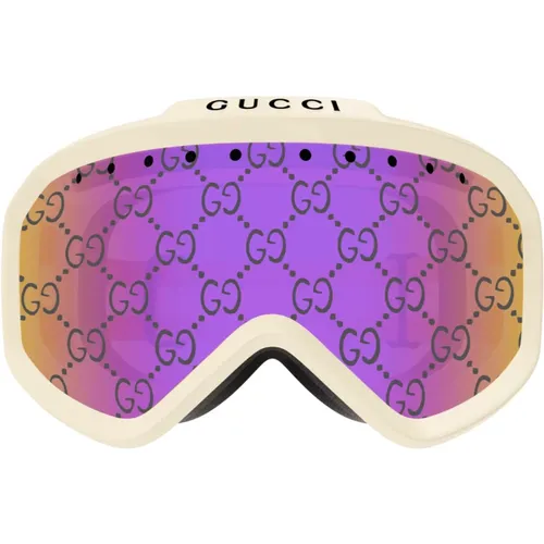 Bunte Sonnenbrille für Frauen,Schwarze Ski Goggles Stilvolles Modell - Gucci - Modalova