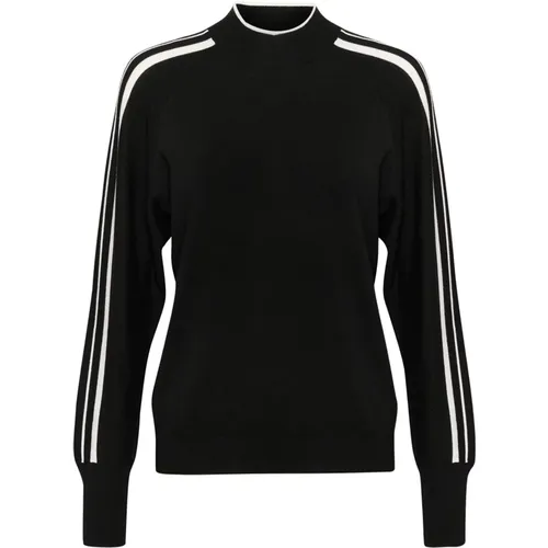 Sportlicher Pullover mit Streifen - Kaffe - Modalova