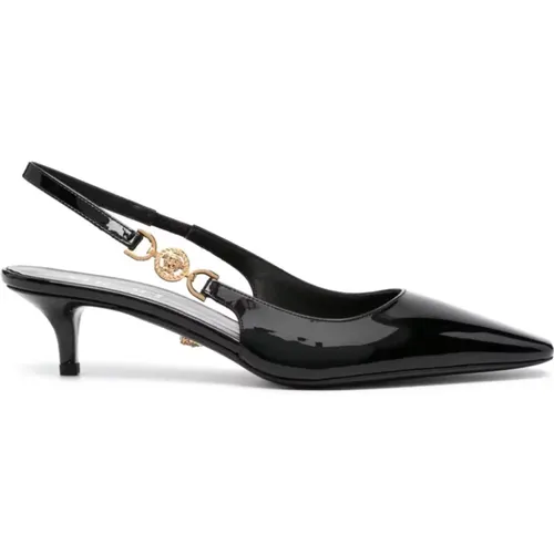 Heeled Sandals with Medusa Emblem , female, Sizes: 2 UK, 3 UK - Versace - Modalova