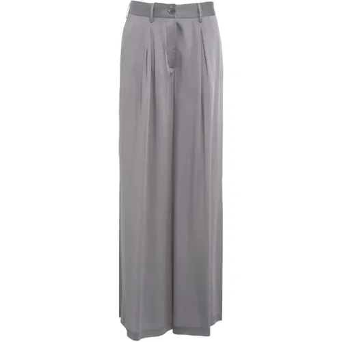 Graue Hose Aw24 , Damen, Größe: M - Semicouture - Modalova