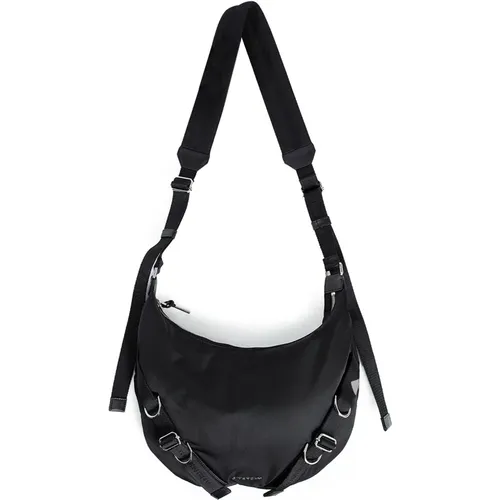 Schwarze Nylon Crossbody Tasche mit Logo - Givenchy - Modalova