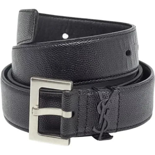 Pre-owned Leather belts , male, Sizes: ONE SIZE - Yves Saint Laurent Vintage - Modalova