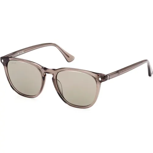 Transparente hellgrüne Sonnenbrille , unisex, Größe: 51 MM - WEB Eyewear - Modalova